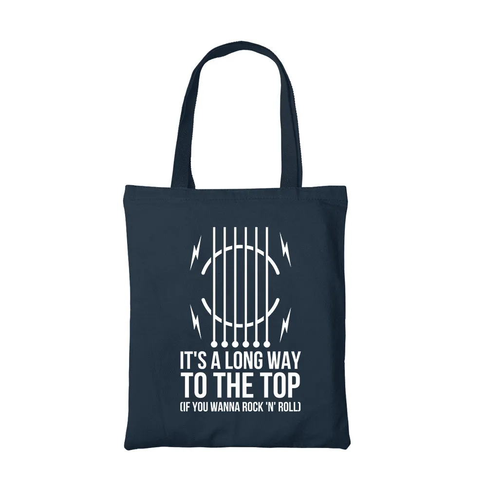 AC/DC Tote Bag - It's Long Way To The Top