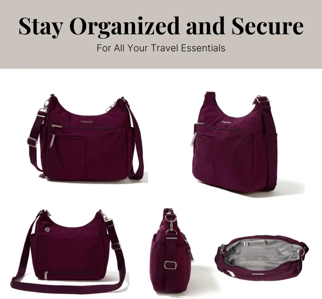 Baggallini Securtex Anti-Theft Free Time Crossbody Bag