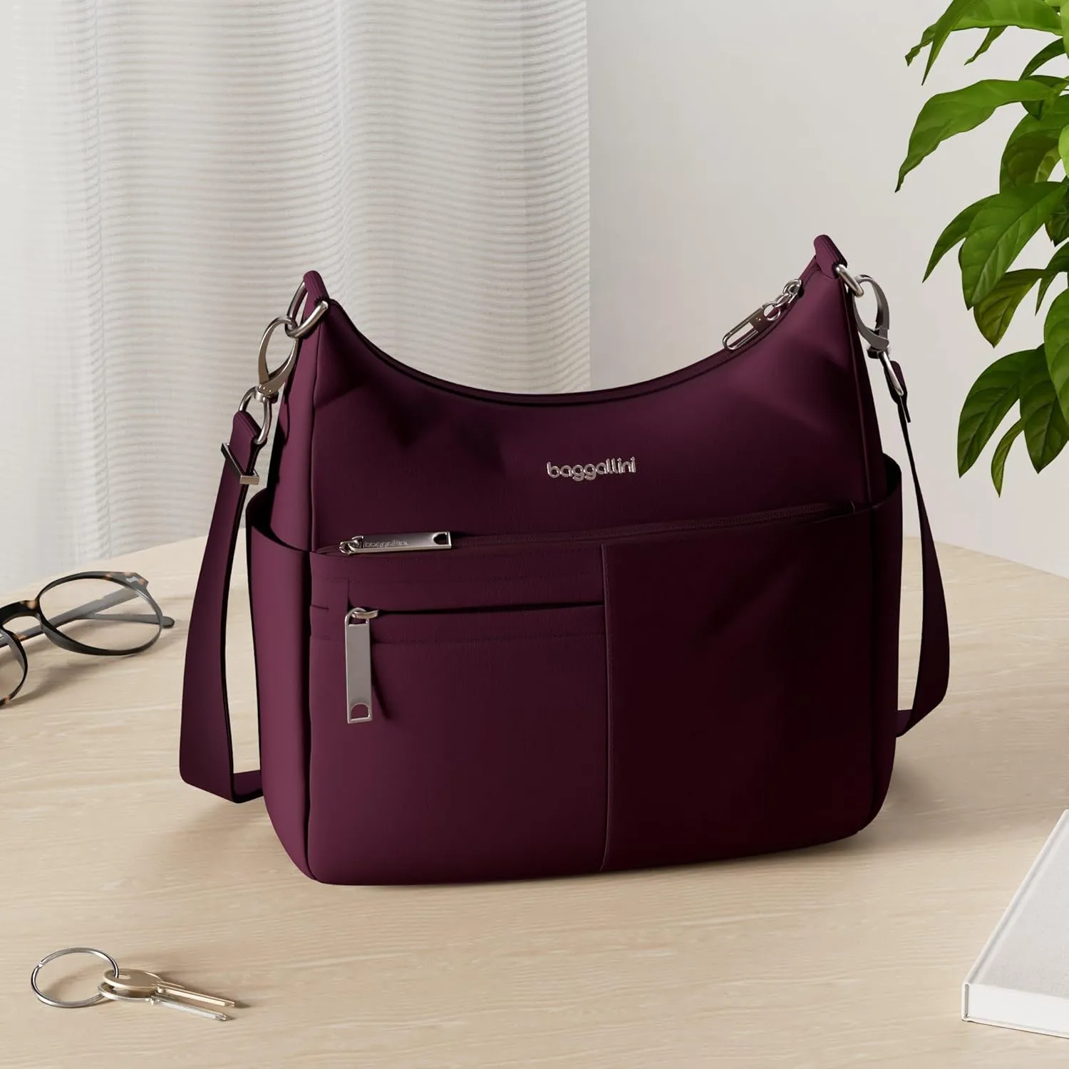 Baggallini Securtex Anti-Theft Free Time Crossbody Bag