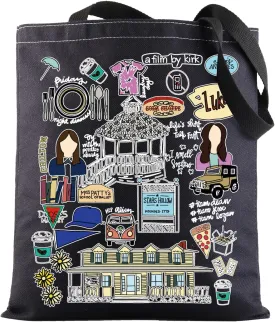 BWWKTOP Luke's Diner Tote Bag Lorelai & Rory Fans Gifts Stars Hollow Lorelai Shoulder Bag