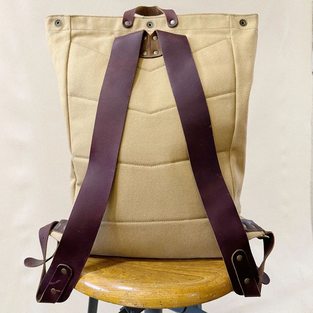 Canvas Snap Top Backpack