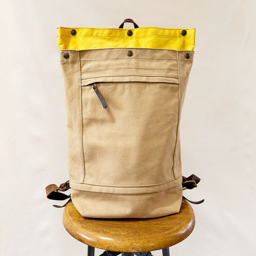 Canvas Snap Top Backpack