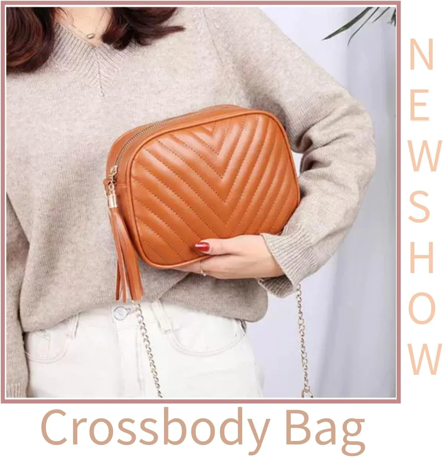 Crossbody Bags for Women,Small Quilted Purse Trendy Designer Cross Body Shoulder Bag, Phone Wallet Purse for Women Handbags
