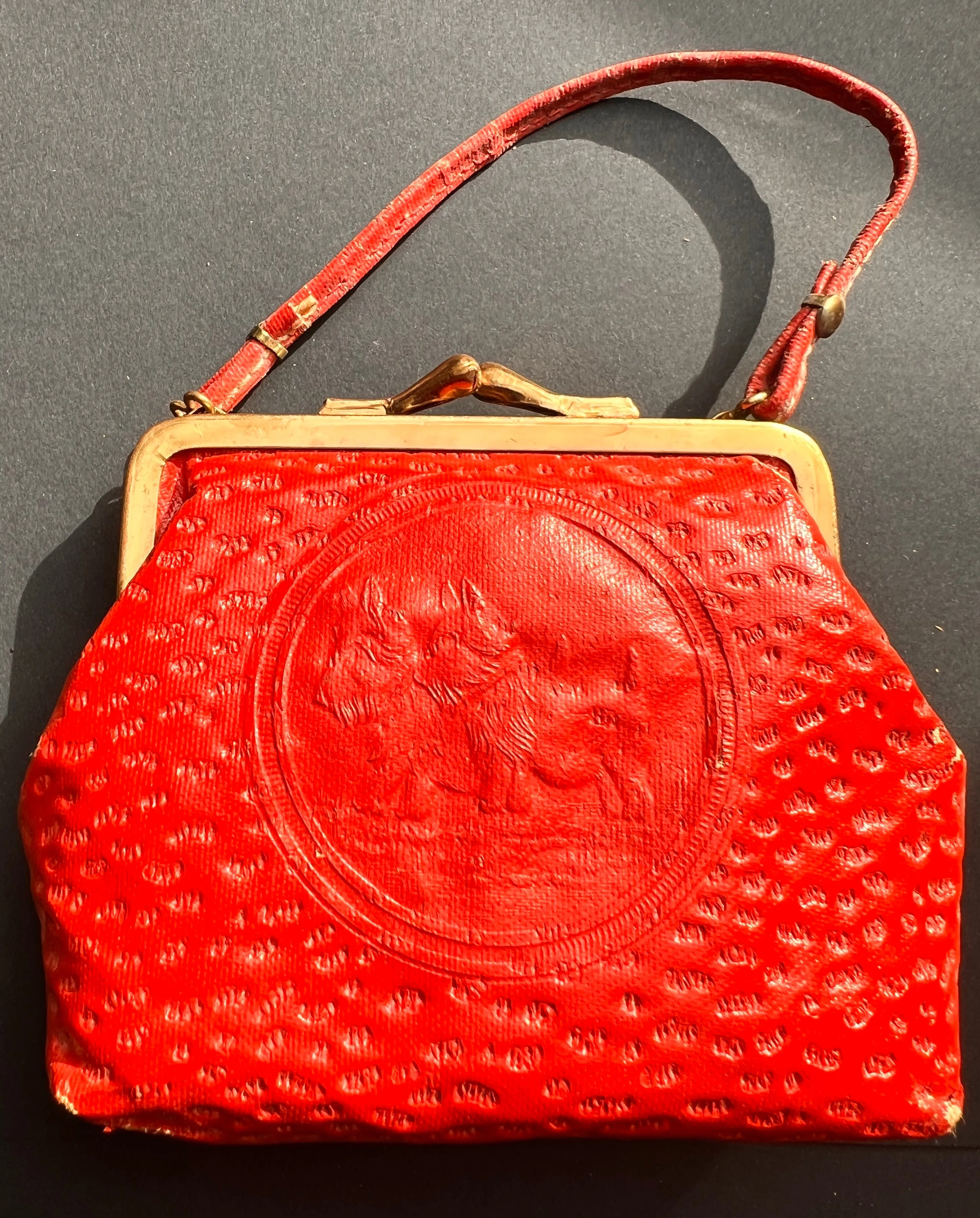 Delightful 1940s scottie Dog Handbag