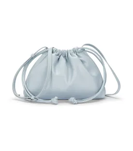 Gathered Drawstring Crossbody Bag Pearl Blue