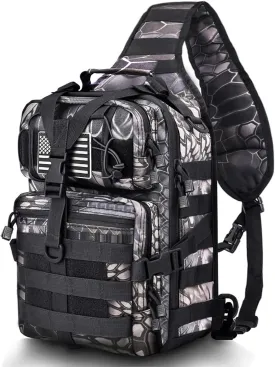 HAOMUK Tactical Sling Bag Pack Military Rover Shoulder Sling Backpack EDC Molle Assault Range Bag
