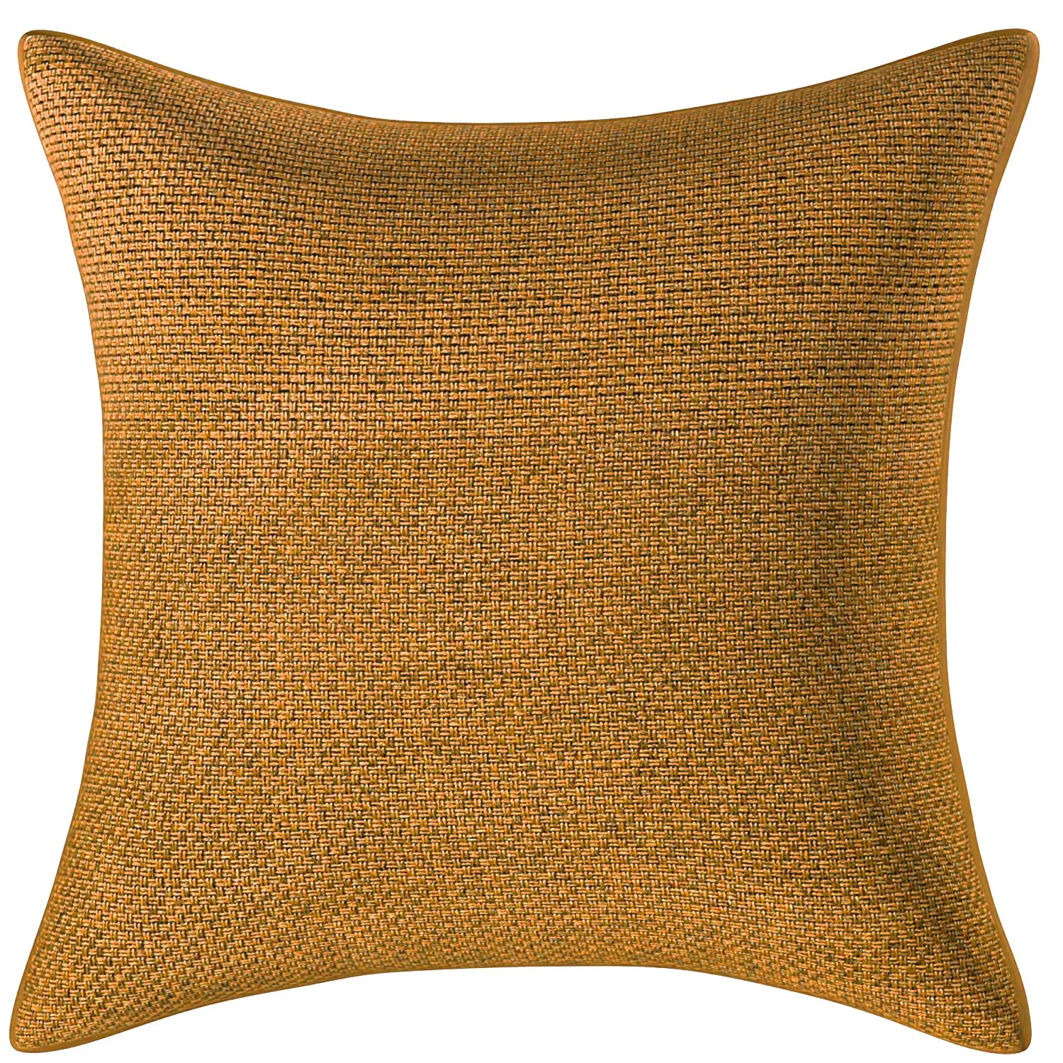 Kuber Industries Decorative Hand Made Jute Throw/Pillow Cushion Covers (Gold)