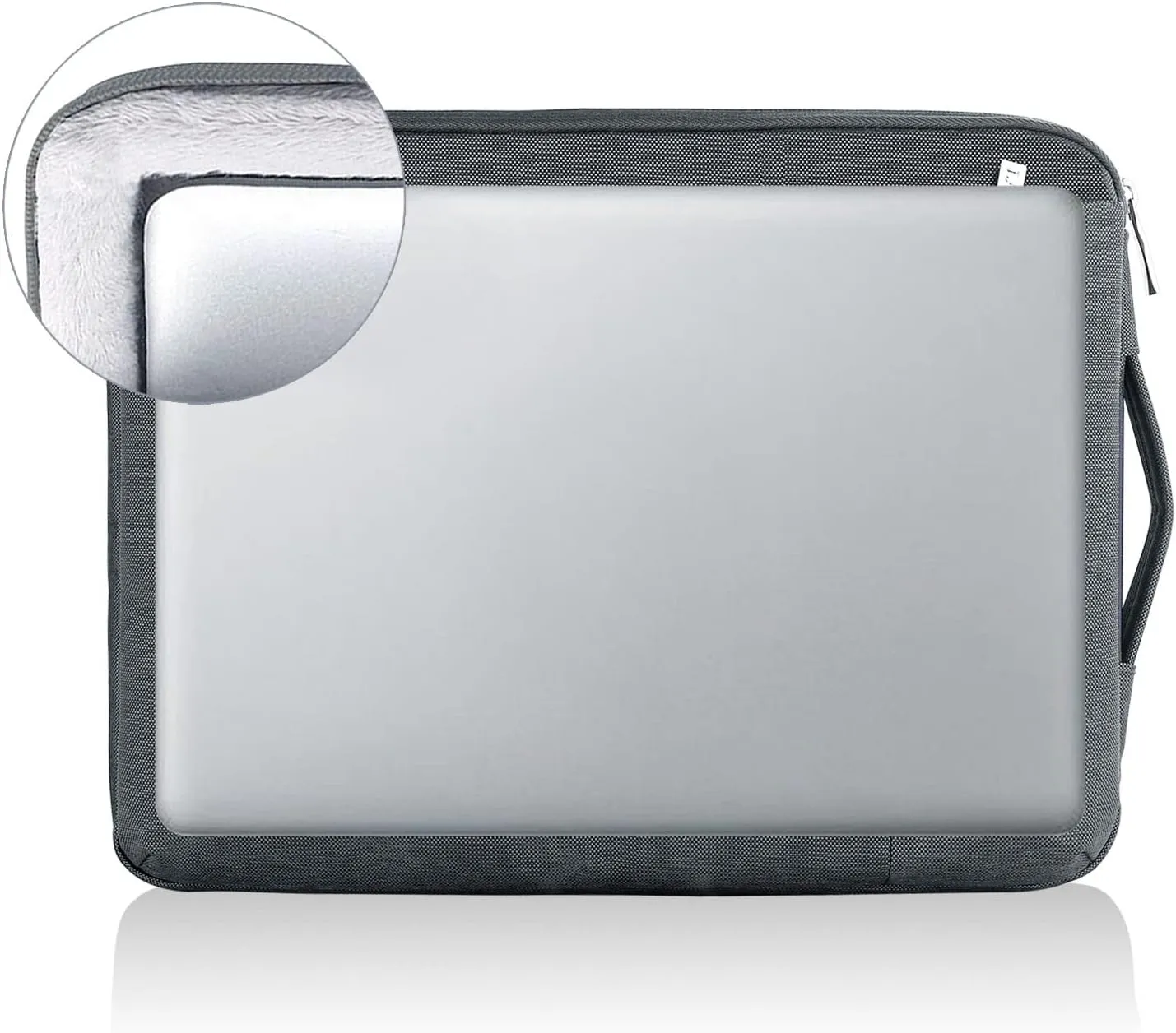 LANDICI 360 Protective Laptop Sleeve 15.6 Inch for MacBook Pro 16 M2/M1,MacBook Air 15,Computer Bag Carrying Case for 15-16 Inch HP Dell Asus Lenovo Notebook, Slim, Shockproof, Waterproof, Grey