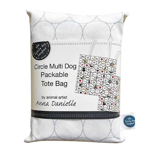 Love Dogs Packable Tote Bag