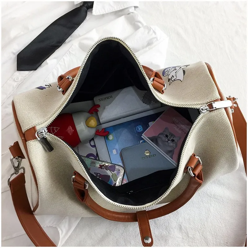 Mickey cartoon canvas handbag