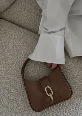 Mini Cleo Bag - Camel Embossed