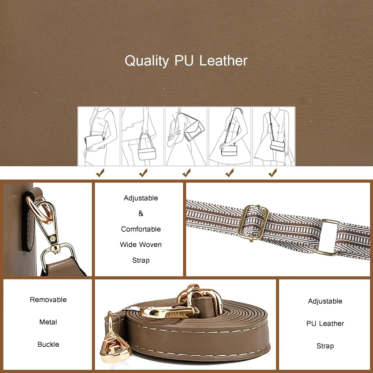 Small Crossbody Bags for Women Vegan Leather Purses Women's Shoulder Handbags Wallet Satchel Cross Body Purse
