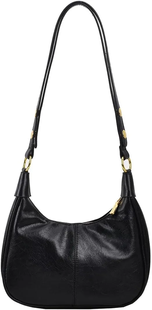 Small Hobo Bags for Women Crescent Retro Tote Handbags PU Leather Shoulder Bag 2025