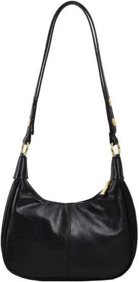 Small Hobo Bags for Women Crescent Retro Tote Handbags PU Leather Shoulder Bag 2025