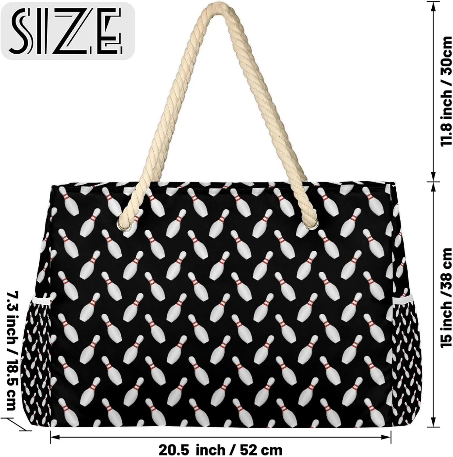 Tote Beach Bag for Women with Zipper Modern Large Waterproof Sandproof Swim Pool Bag