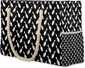 Tote Beach Bag for Women with Zipper Modern Large Waterproof Sandproof Swim Pool Bag
