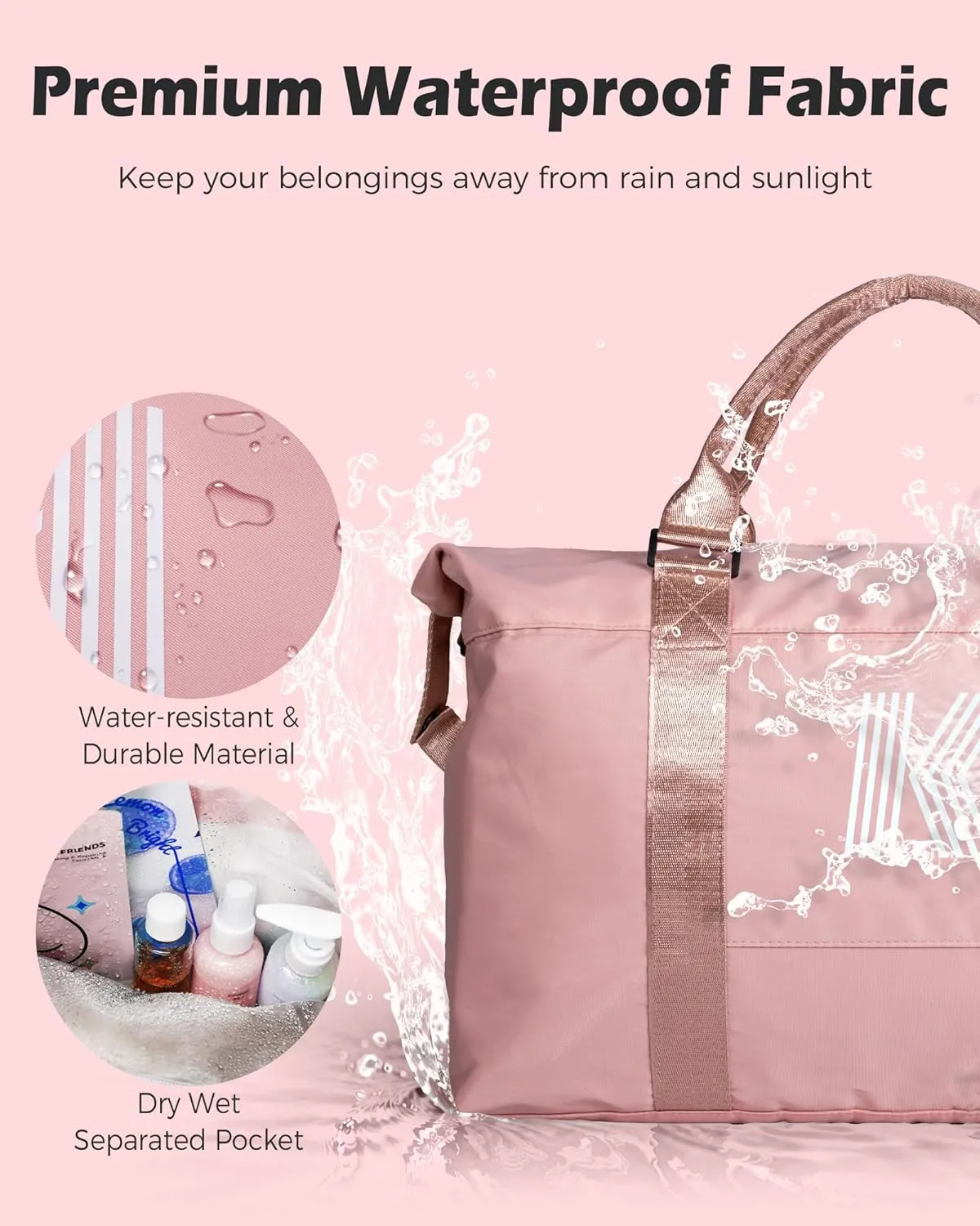 Tween Girl Gifts 11-13, Initial Travel Duffel Bag, Teenage Weekender Bag, Monogram Kids Overnight Bag Gift,Birthday Gifts Personalized Preppy gifts for Girls (Letter M)