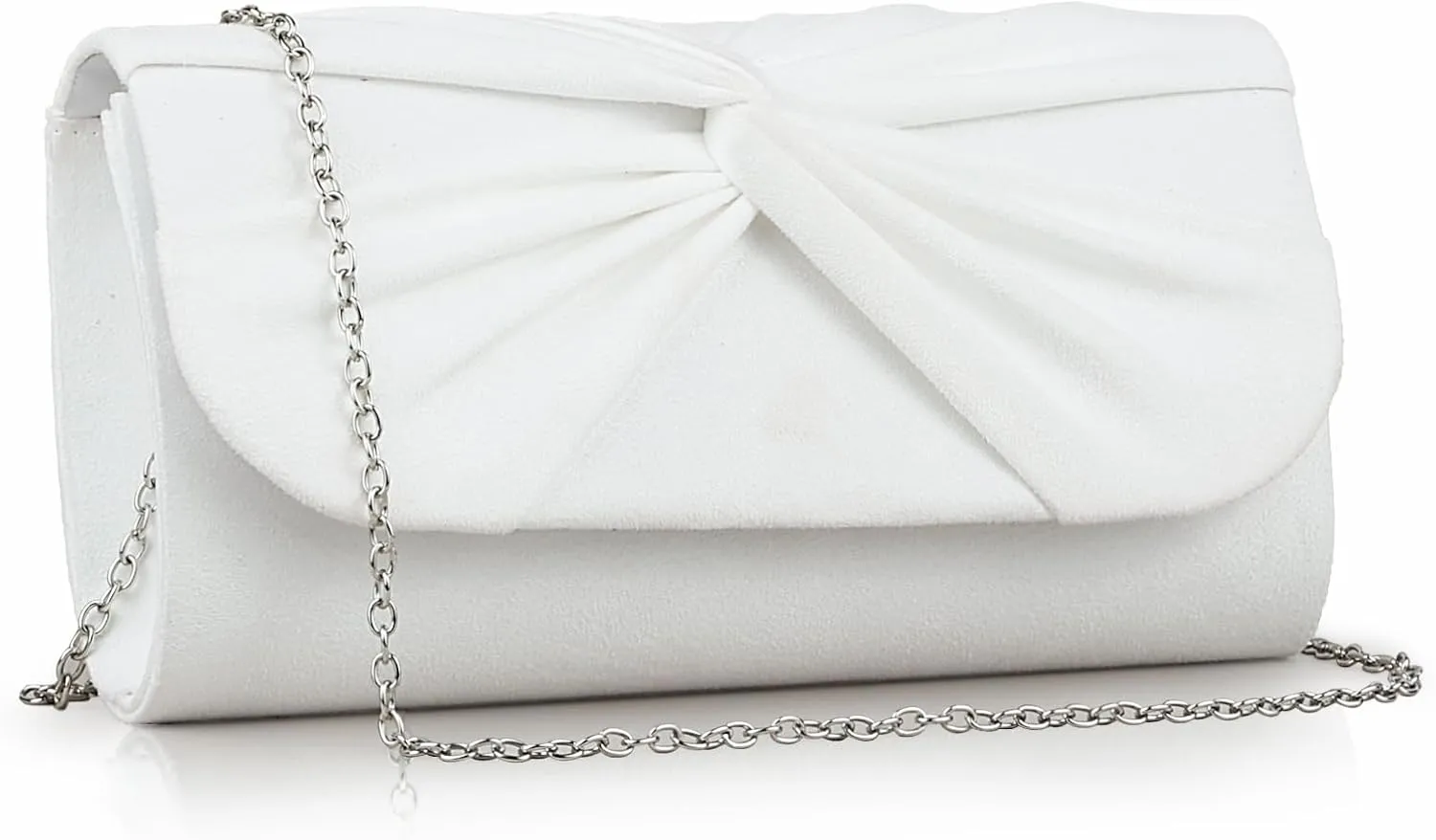 Women Faux Suede Bow Evening Clutch Bags Formal Party Clutch Wedding Party Purse Prom Clutch