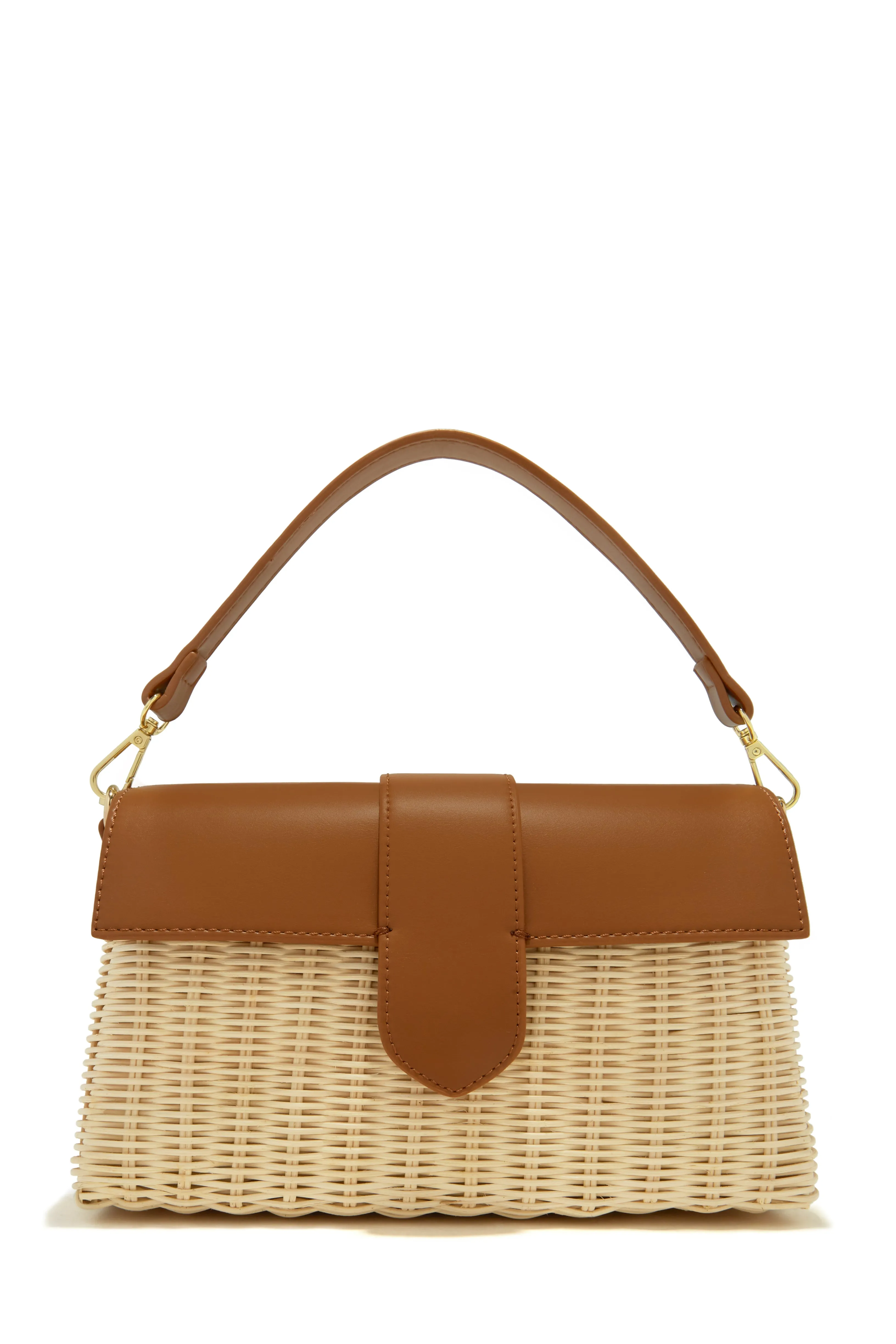 Ysabel Woven Straw Crossbody Bag - Blue