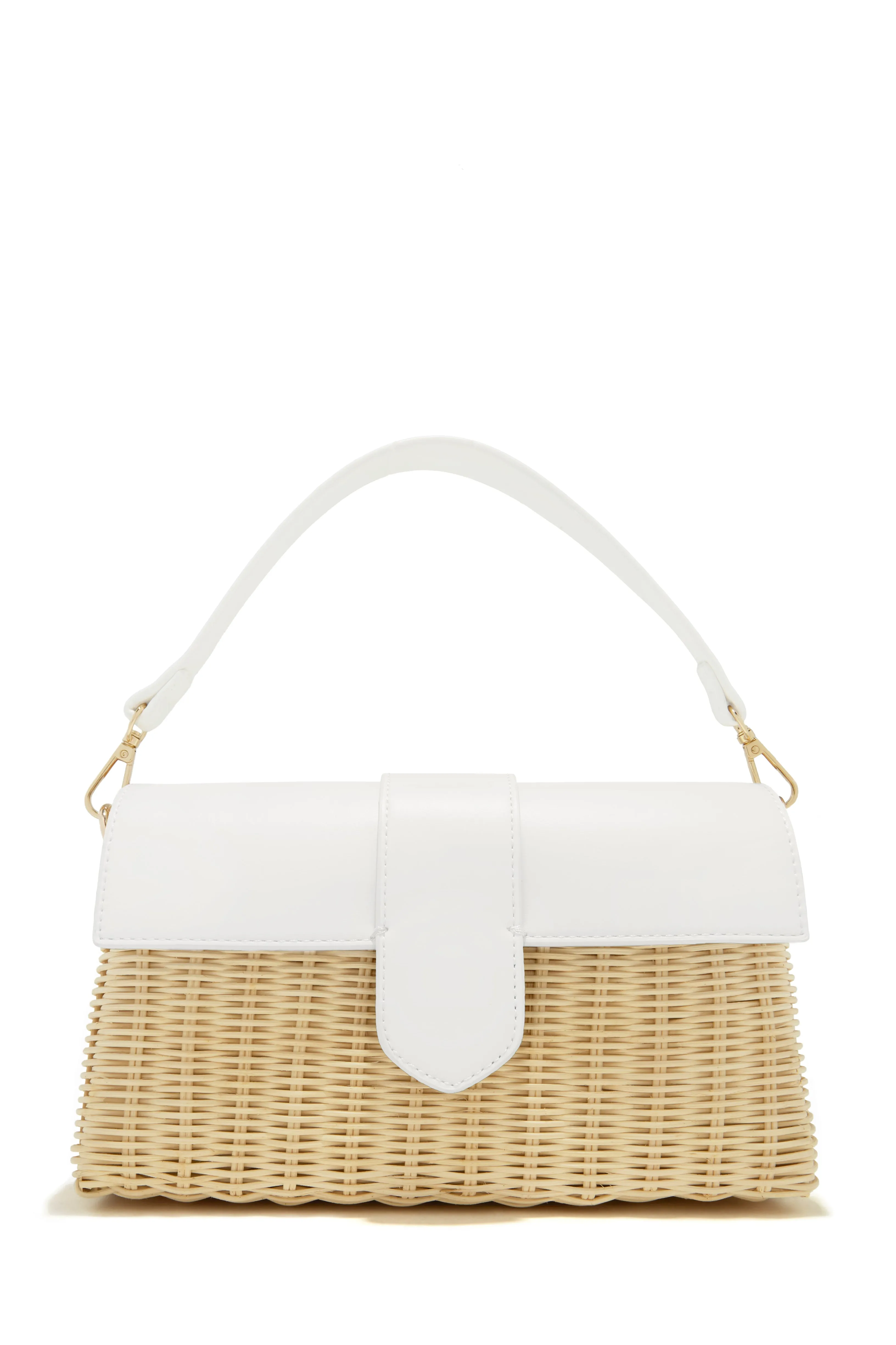 Ysabel Woven Straw Crossbody Bag - Blue